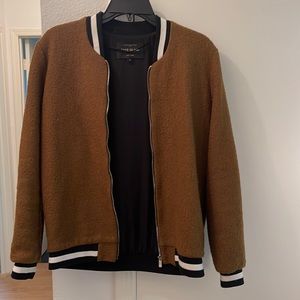 River island olive green bomber